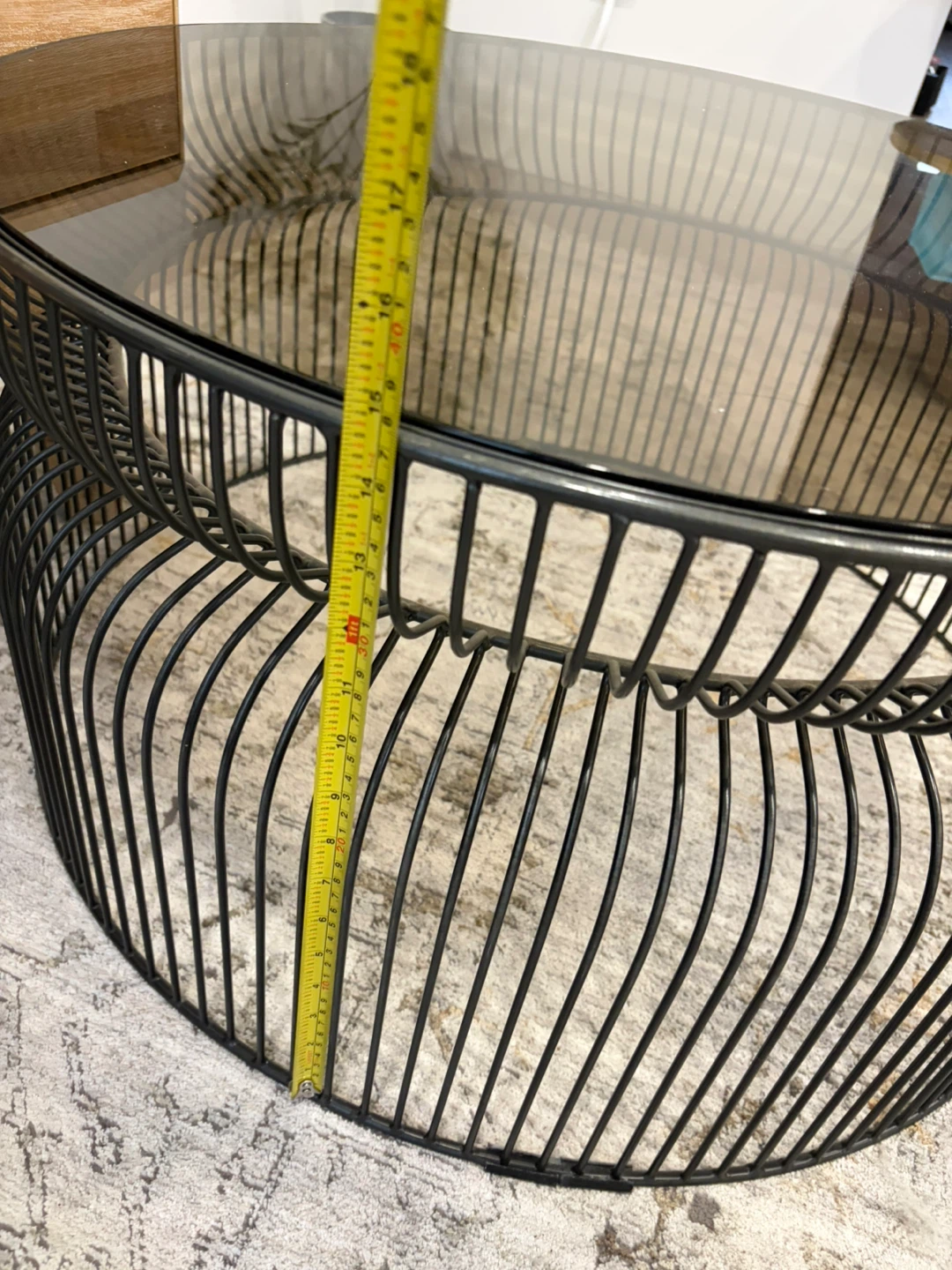 Crate and barrel glass coffee table - photo 3