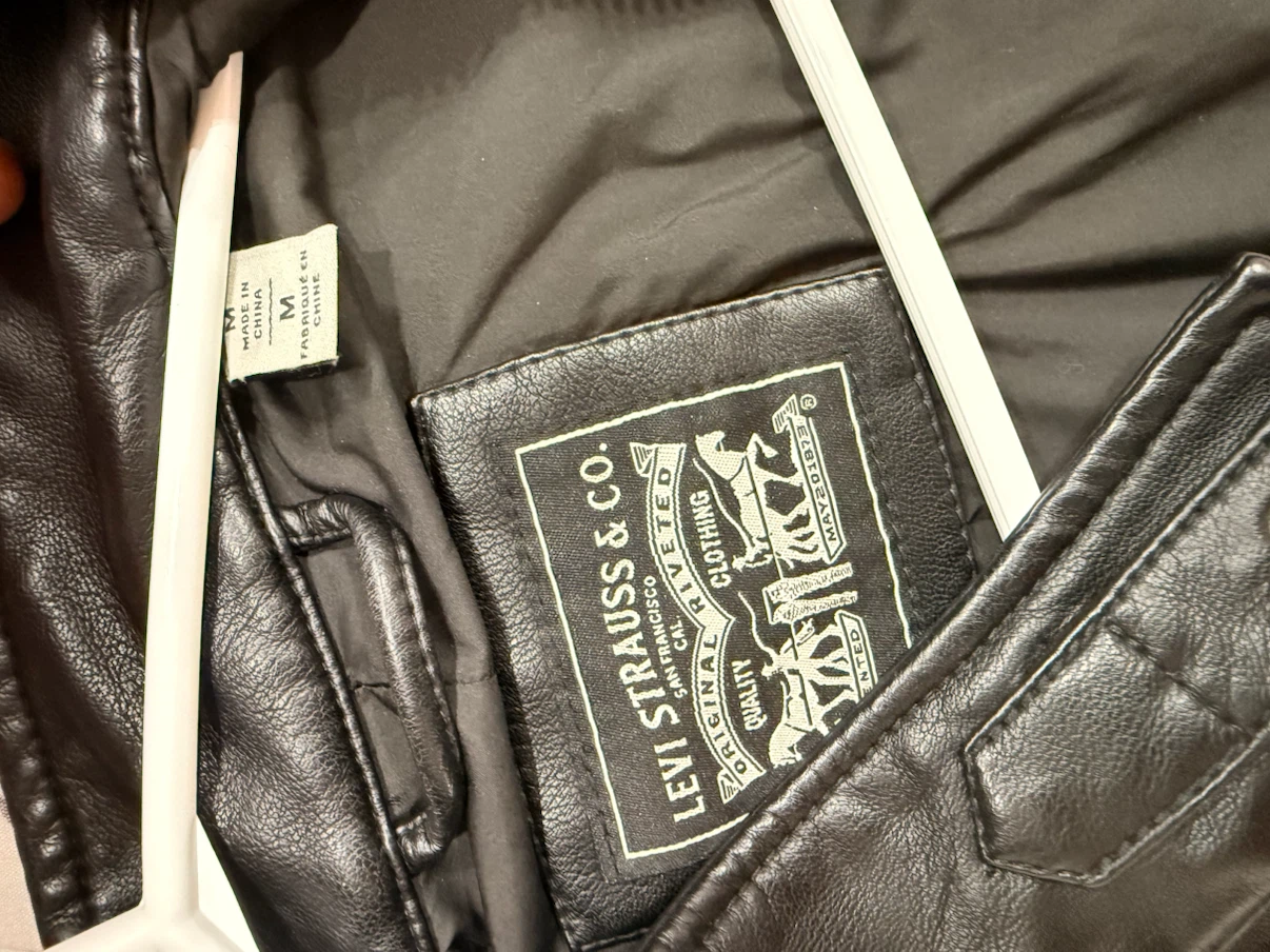 Levi Strauss & Co. Black Faux Leather Jacket - photo 4
