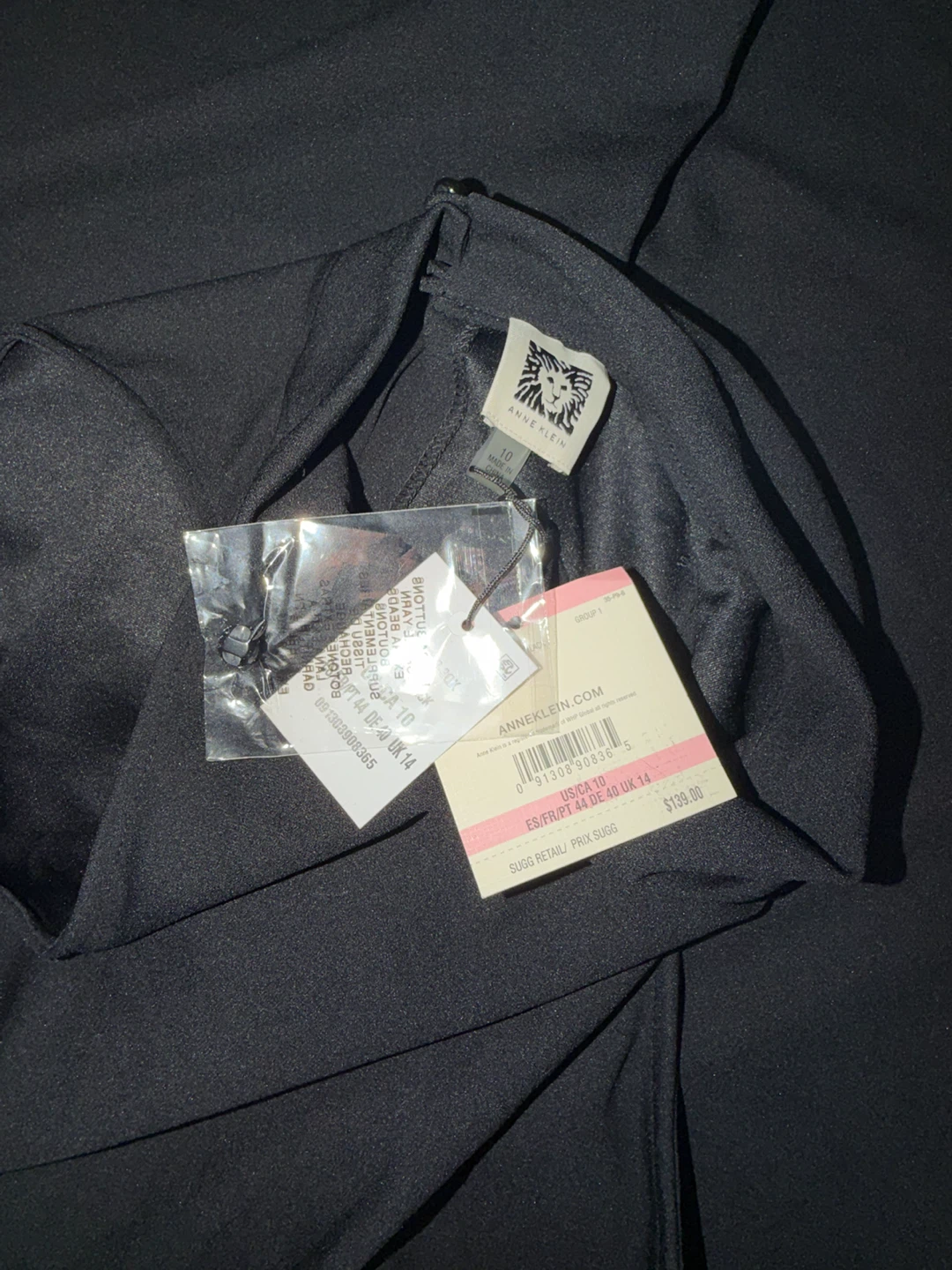 Anne Klein Black Jumpsuit Size 10 - photo 3