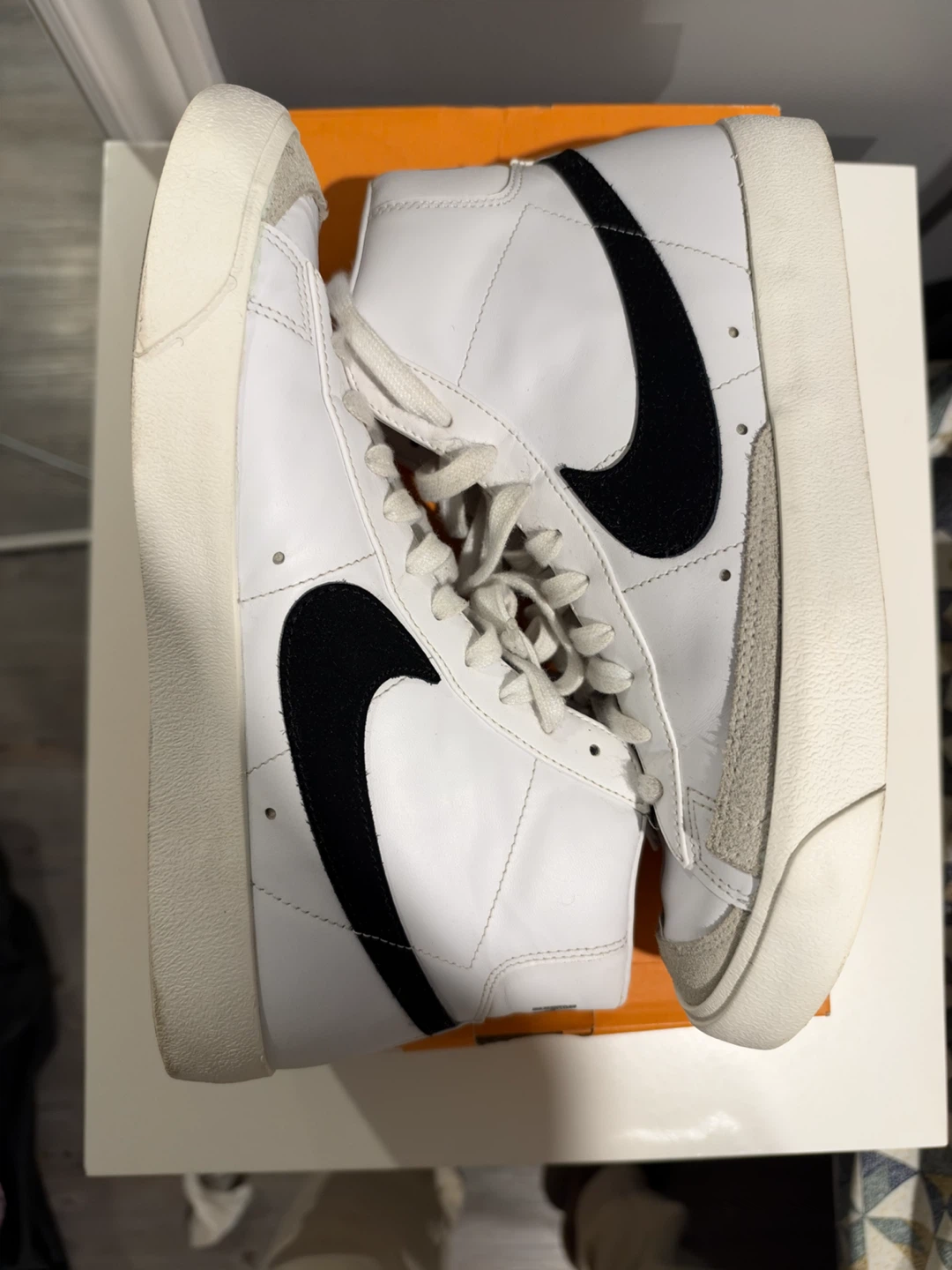 Nike Blazer Mid '77 VNTG White/Black Size 9.5 - photo 5