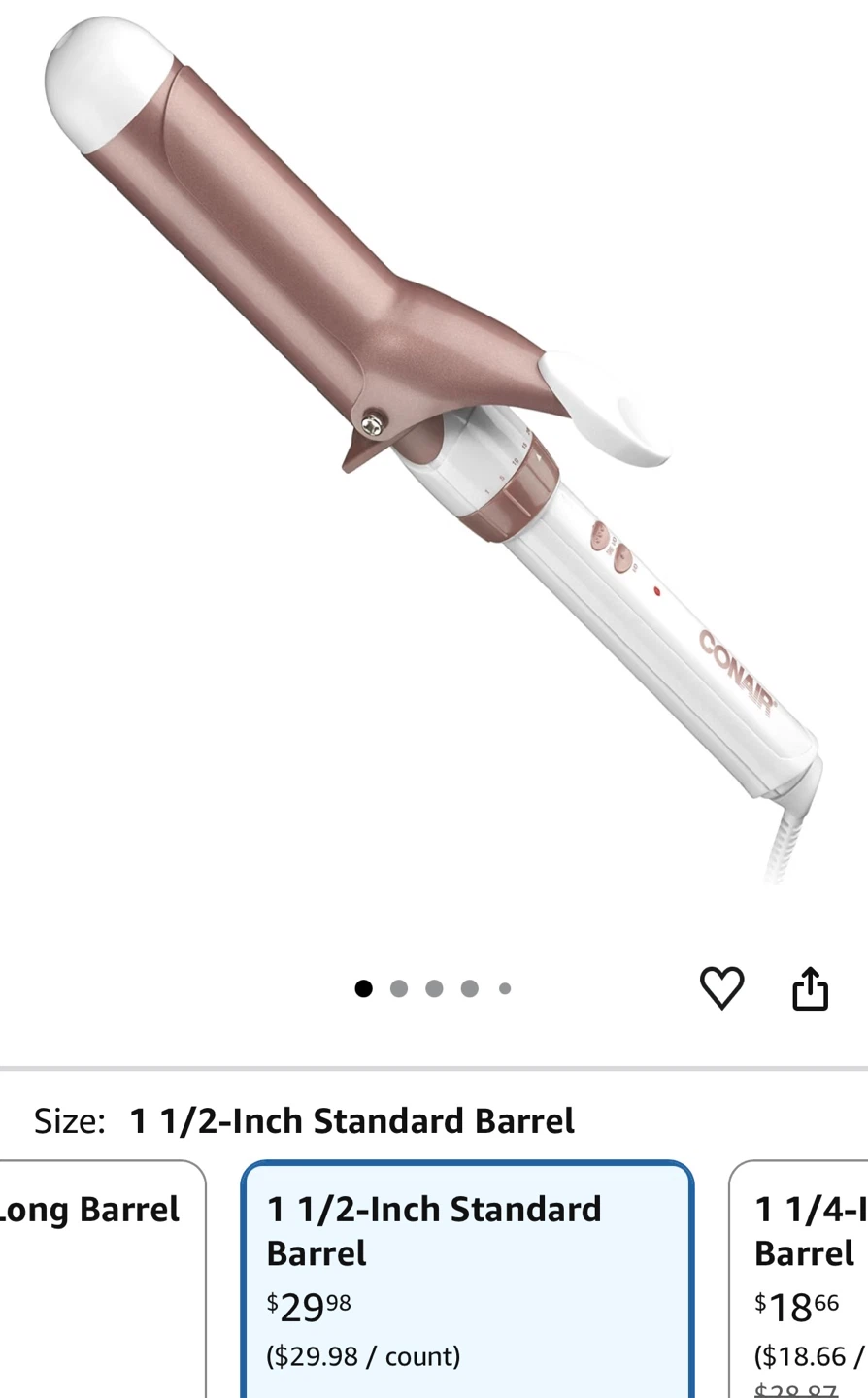Conair Double Ceramic Curling Iron 1 1/2-Inch - photo 2