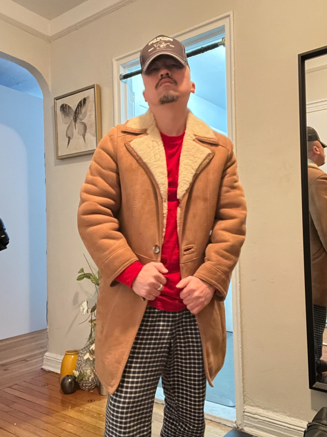 Real sheepskin coat