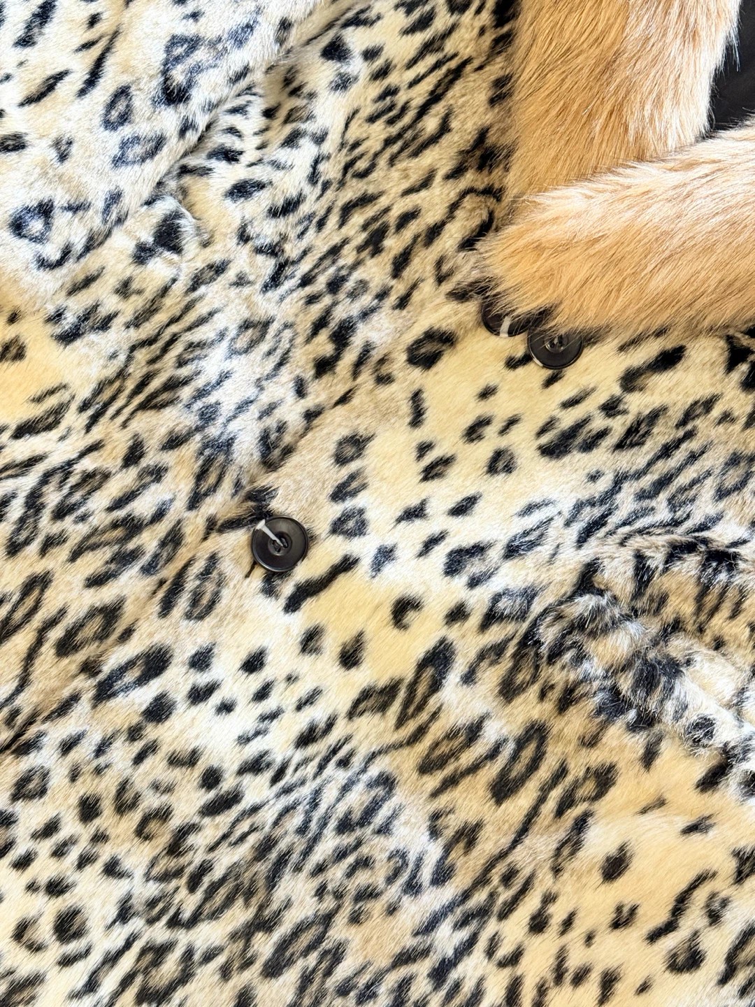 Splash Faux Fur Leopard Print Coat - photo 4