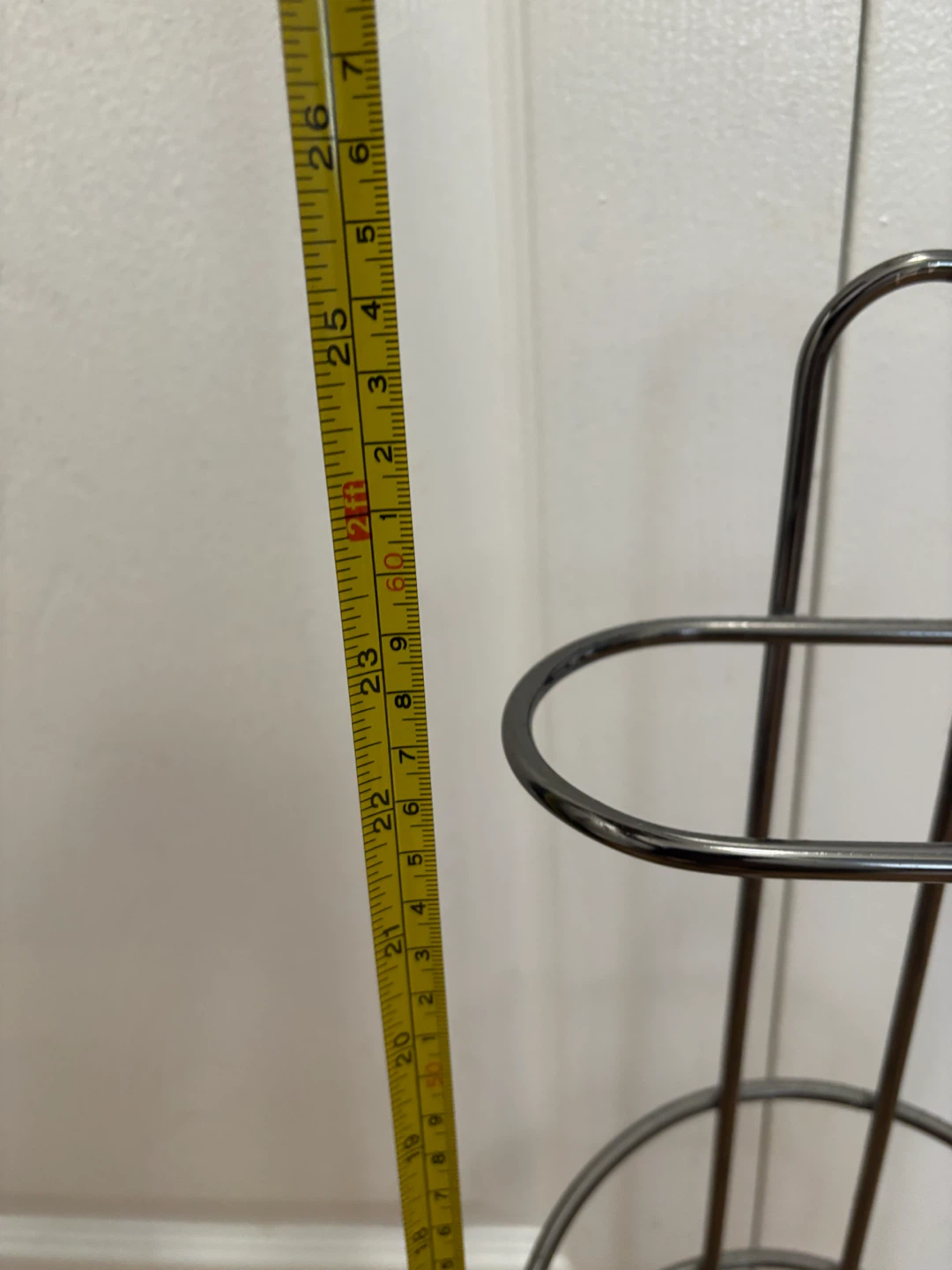 Metal Toilet Paper Roll Holder and Storage - photo 2