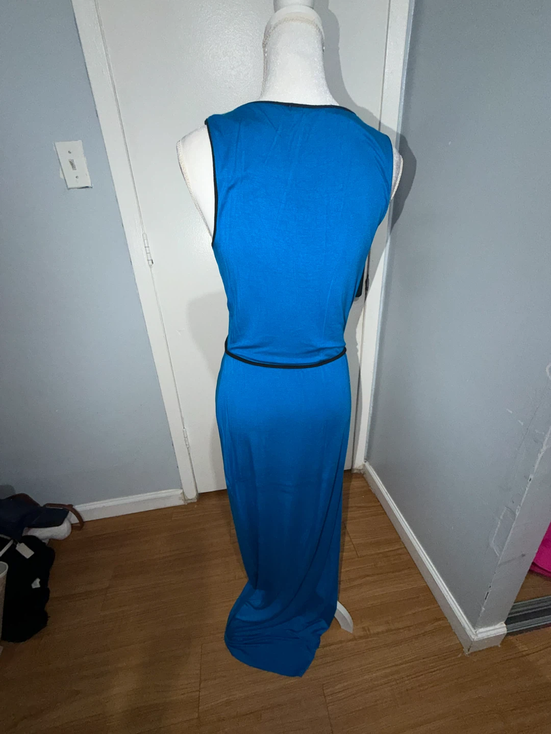 Blue Sleeveless Maxi Dress - photo 2