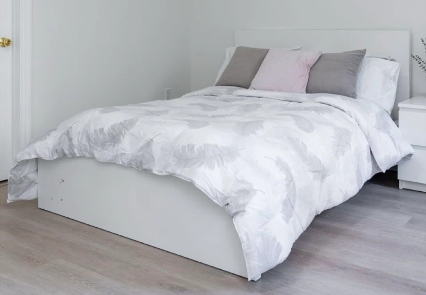 Feather Flannel Queen Double Comforter Bedding