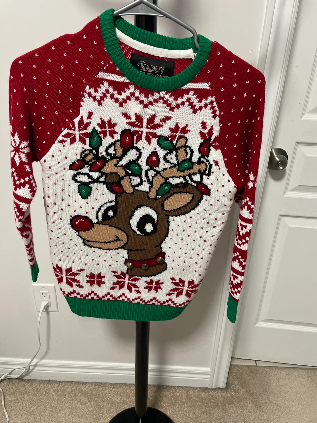 Happy Holidays boys  Reindeer Sweater