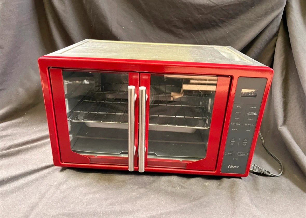 Red Oster Toaster Oven Air Fryer