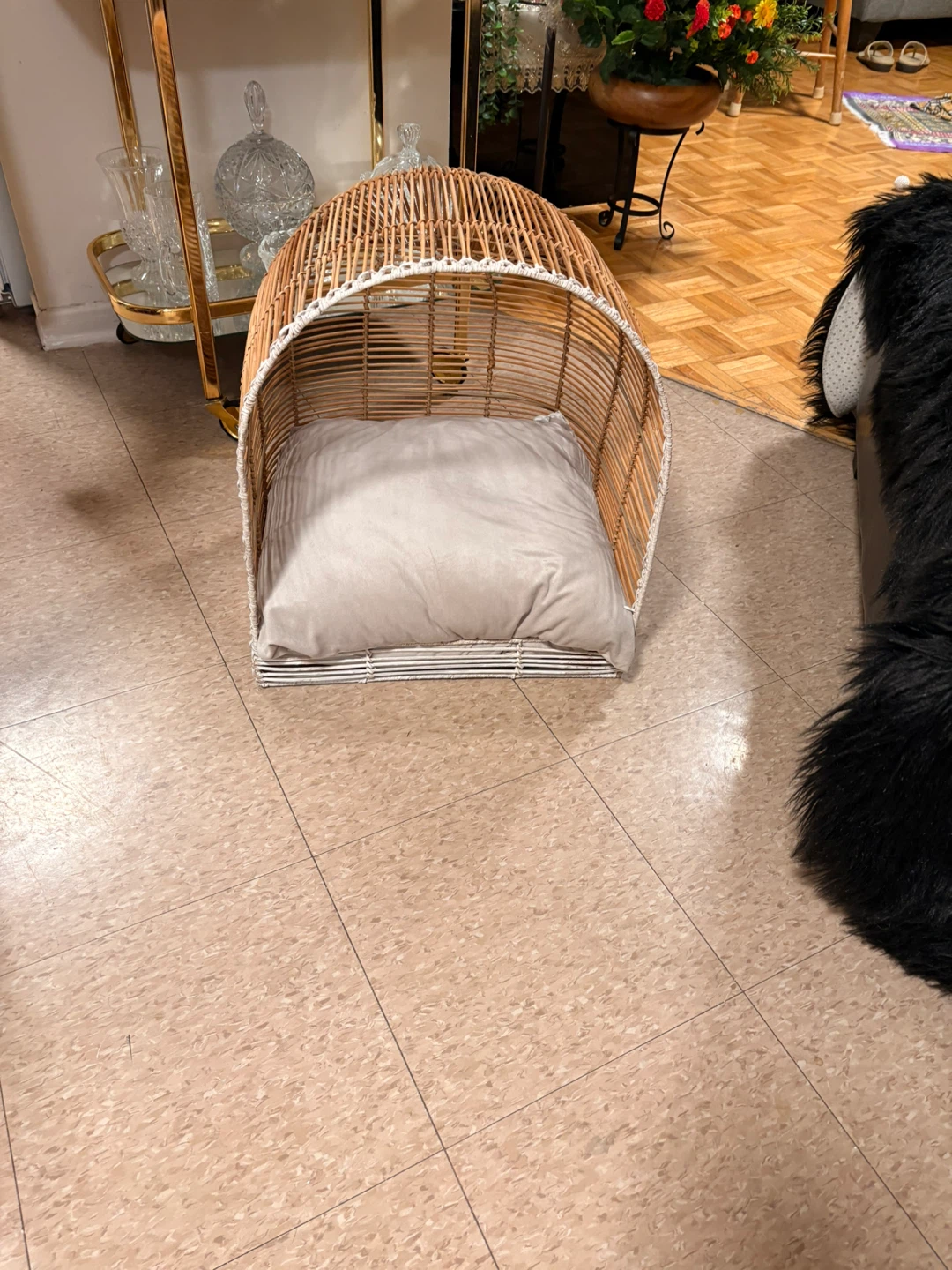Wicker Pet Bed