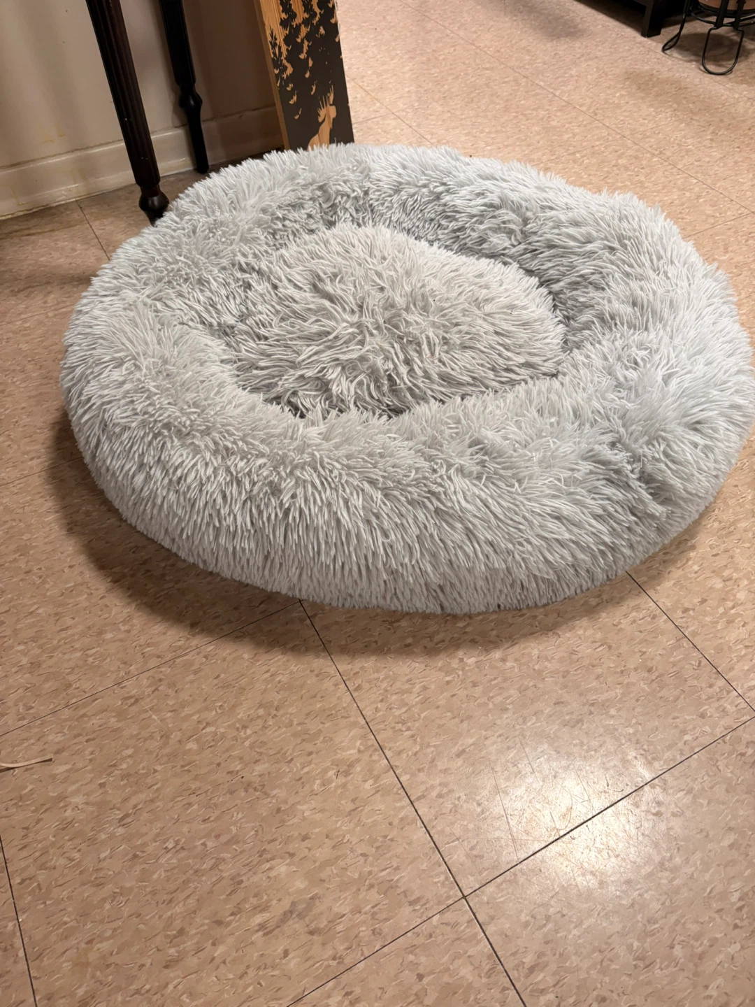Round Fluffy Pet Bed