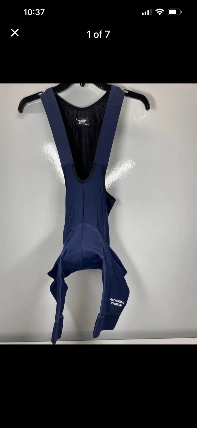 Pas Normal Studios Essential Thermal Bibs - Navy - Size S - photo 2