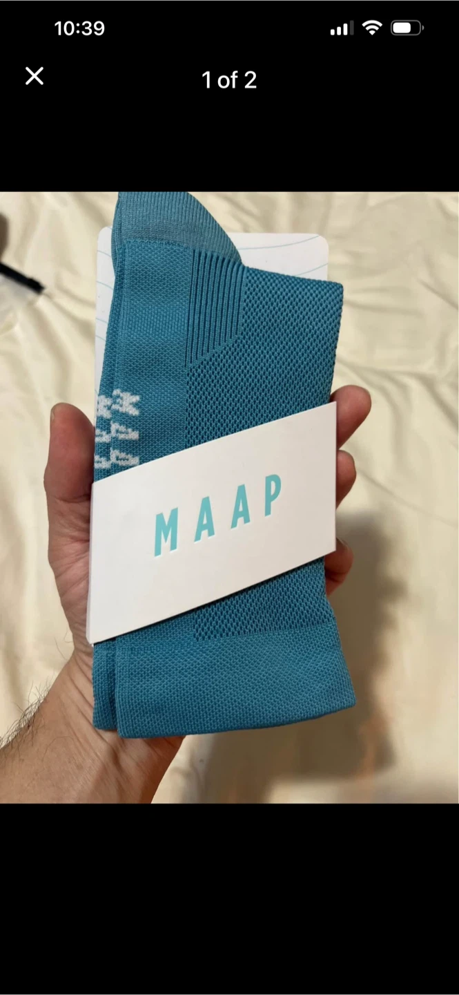 MAAP Division Socks Cyan Blue