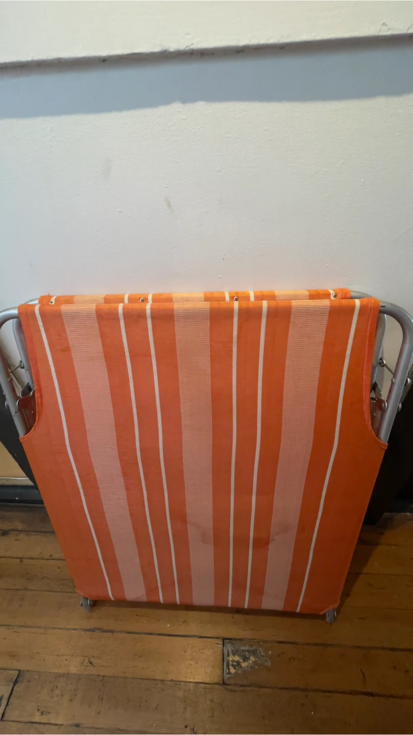 Vintage Striped Folding Bed
