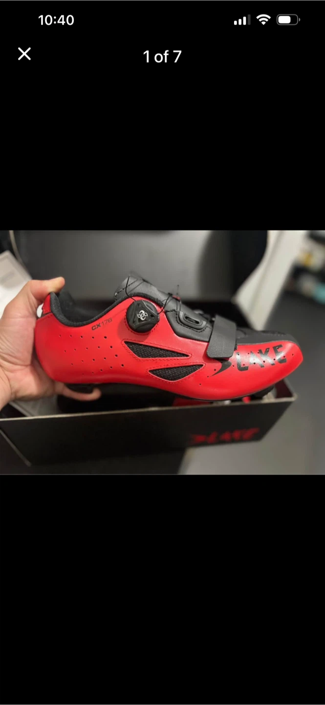 Lake CX176 Road Cycling Shoes Red Black