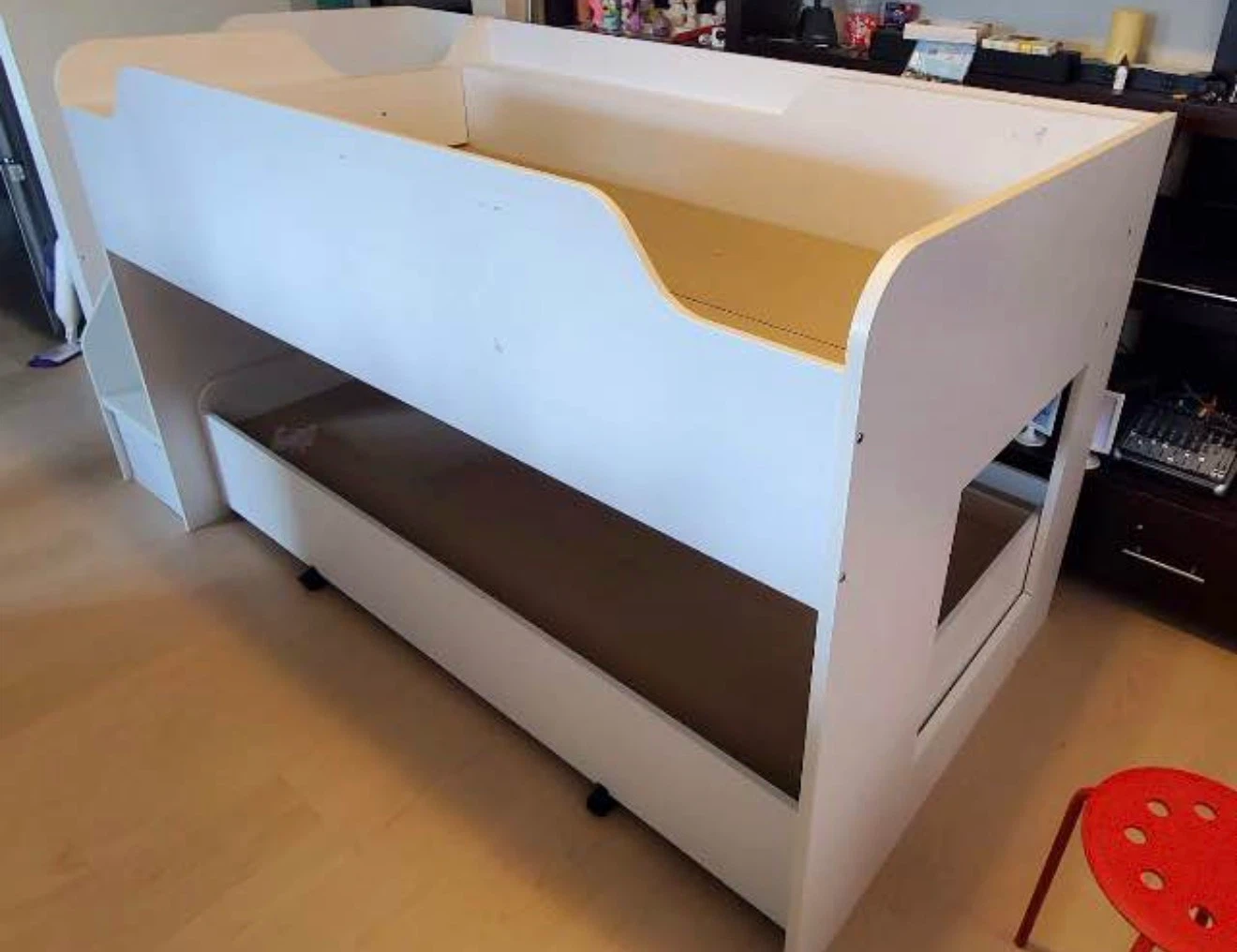 White Stork Craft loft bed with stairs and trundle - photo 2