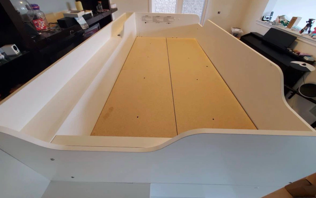 White Stork Craft loft bed with stairs and trundle - photo 4