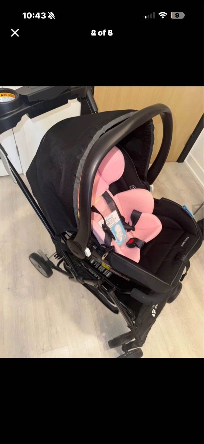 Graco Infant Car Seat and Baby Trend Stroller