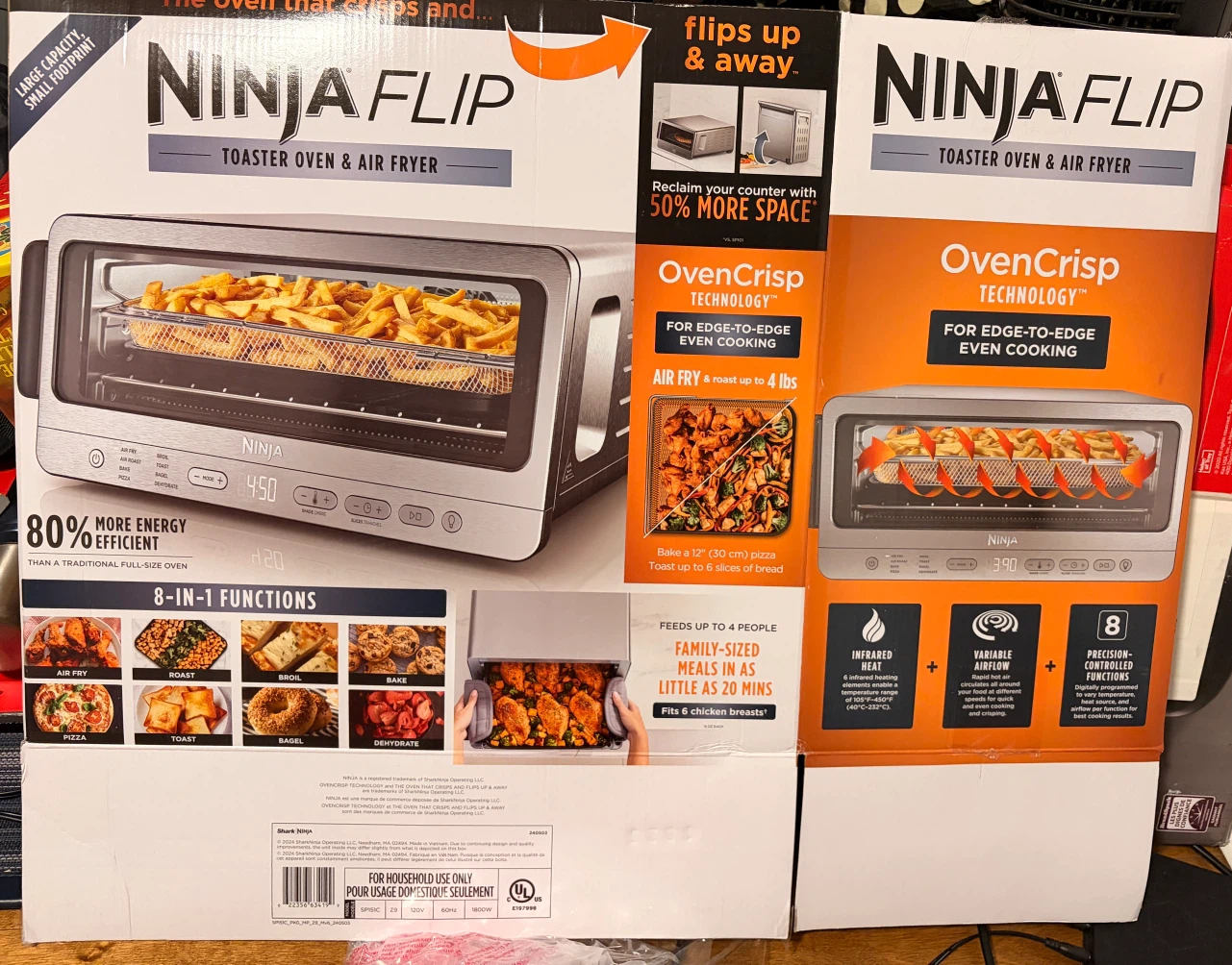 Ninja Flip-Toaster oven and Air Fryer
