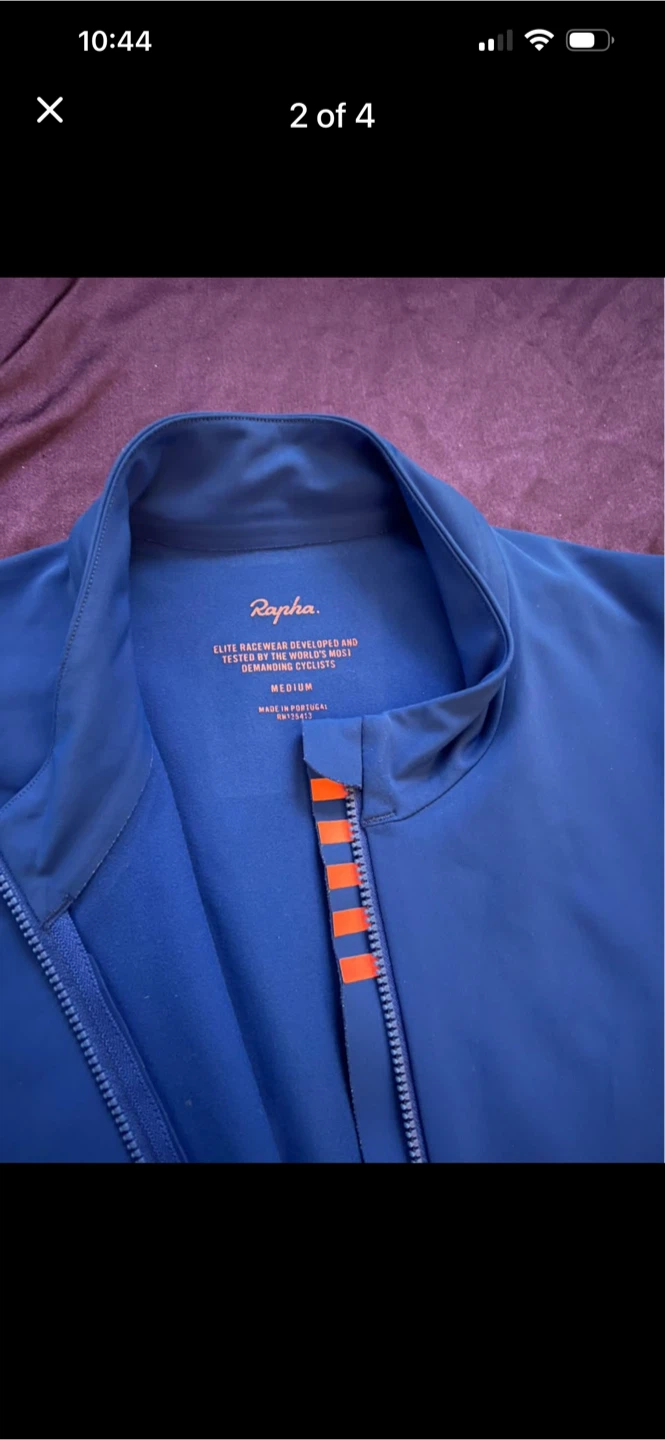 Rapha Blue Cycling Jersey Medium - photo 2