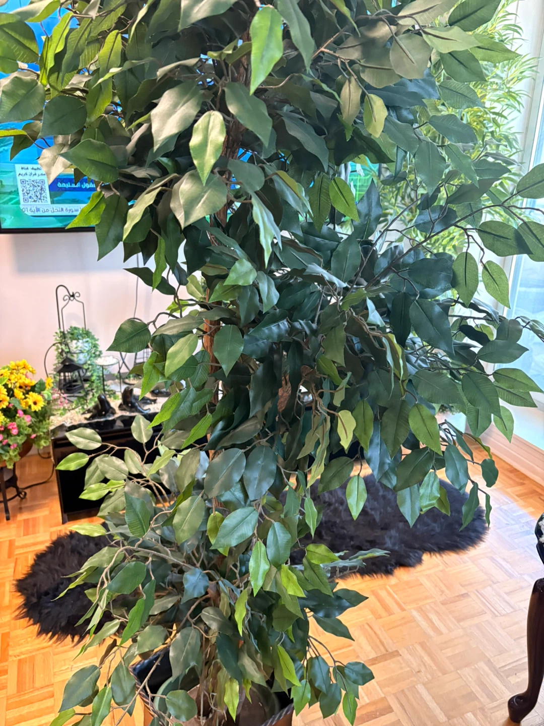 Artificial Ficus Tree in Decorative Planter - photo 2