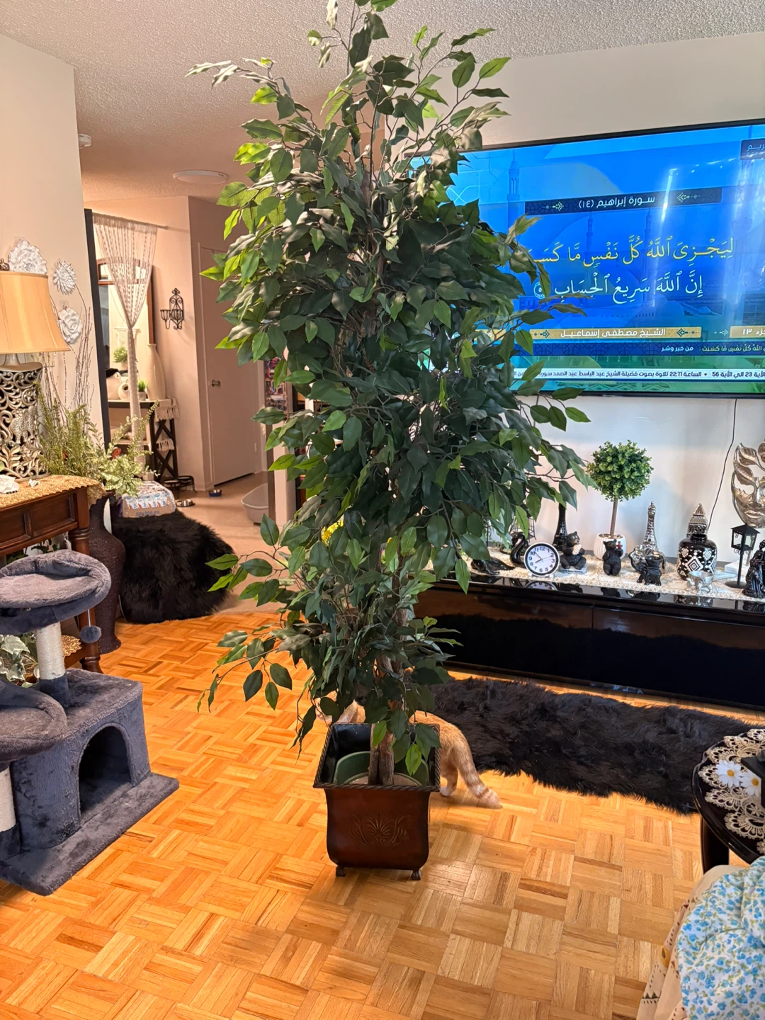 Artificial Ficus Tree in Decorative Planter - photo 3