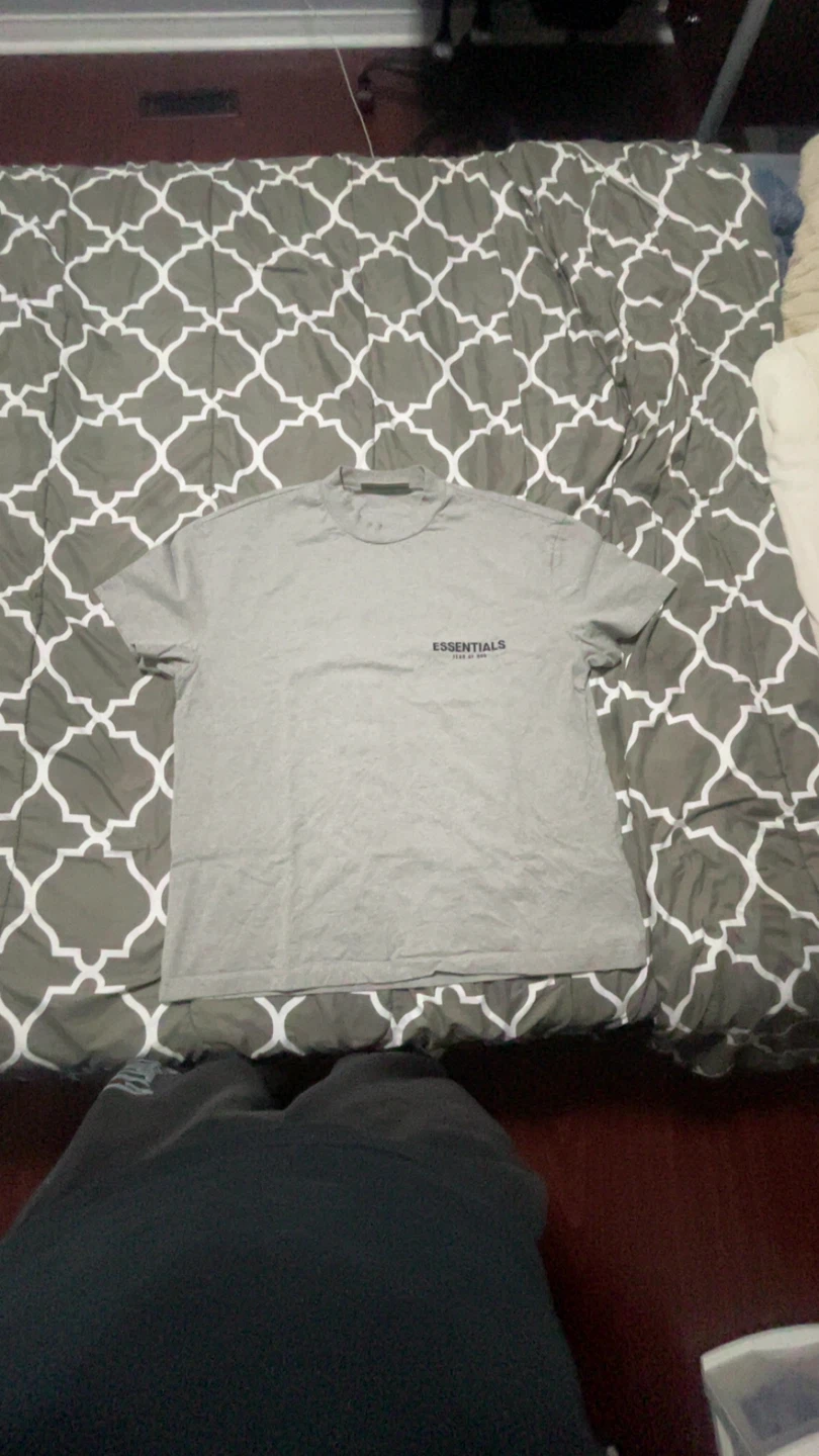Fear of God Essentials Grey T-Shirt - photo 4