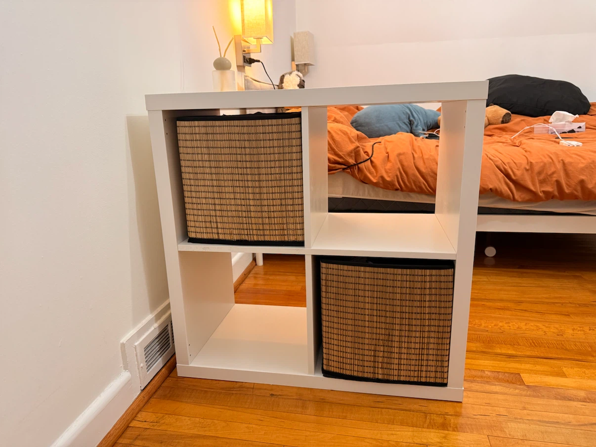 IKEA shelf with 2 baskets