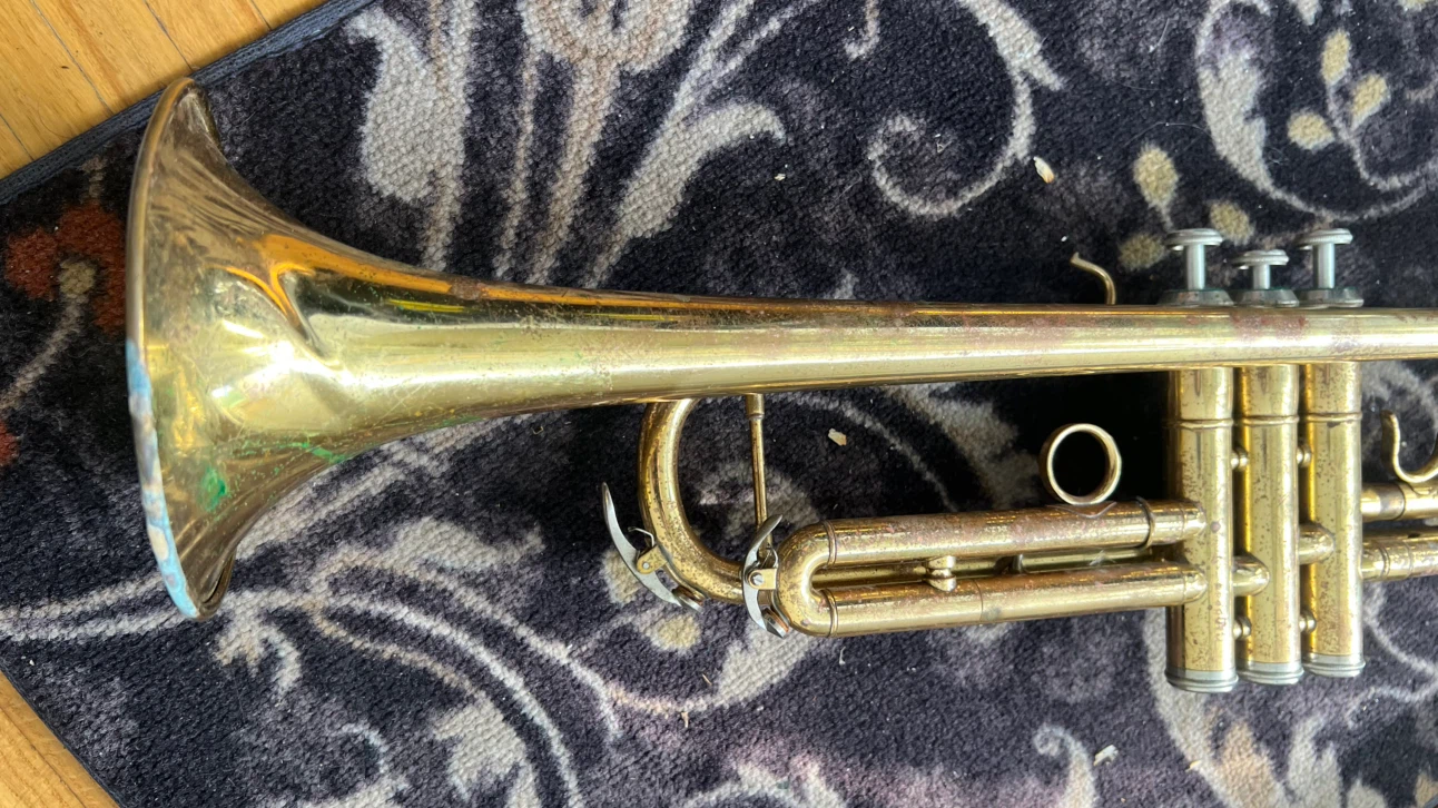 Vintage Brass Trumpet - photo 2