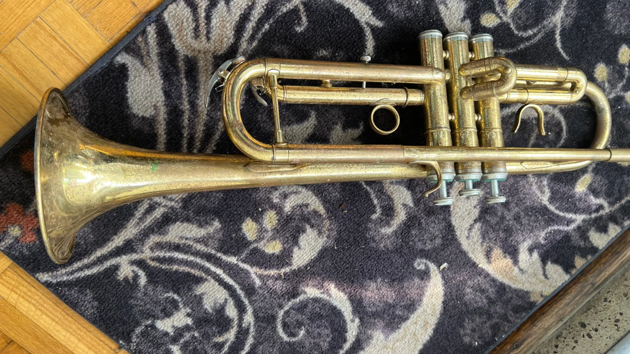 Vintage Brass Trumpet - photo 5