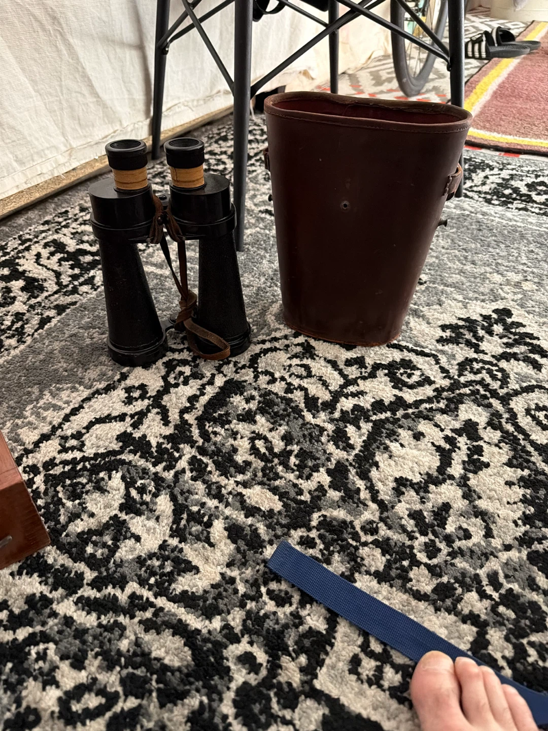 Vintage Binoculars with Leather Case