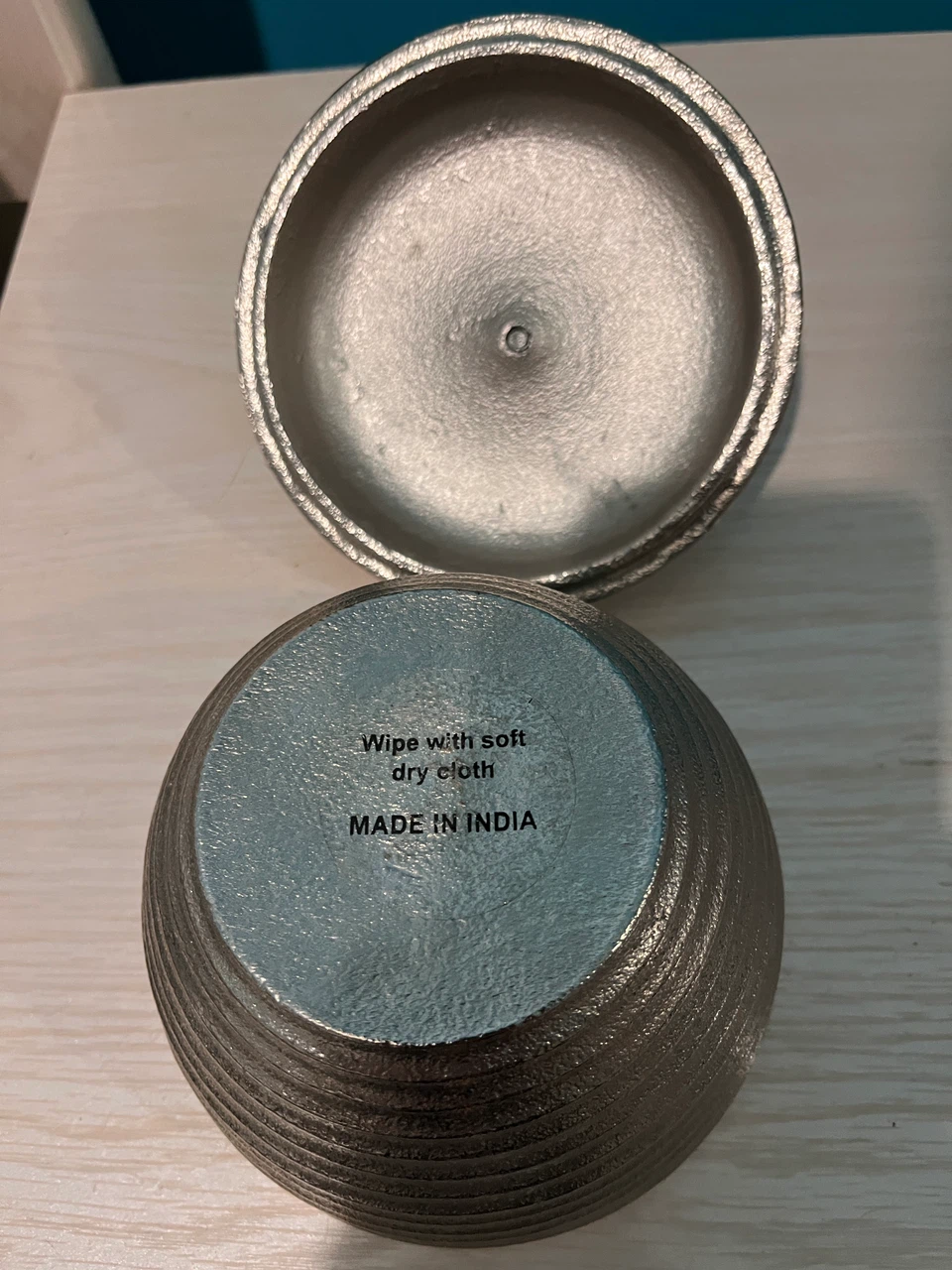 Silver Apple Shaped Trinket Box - photo 2