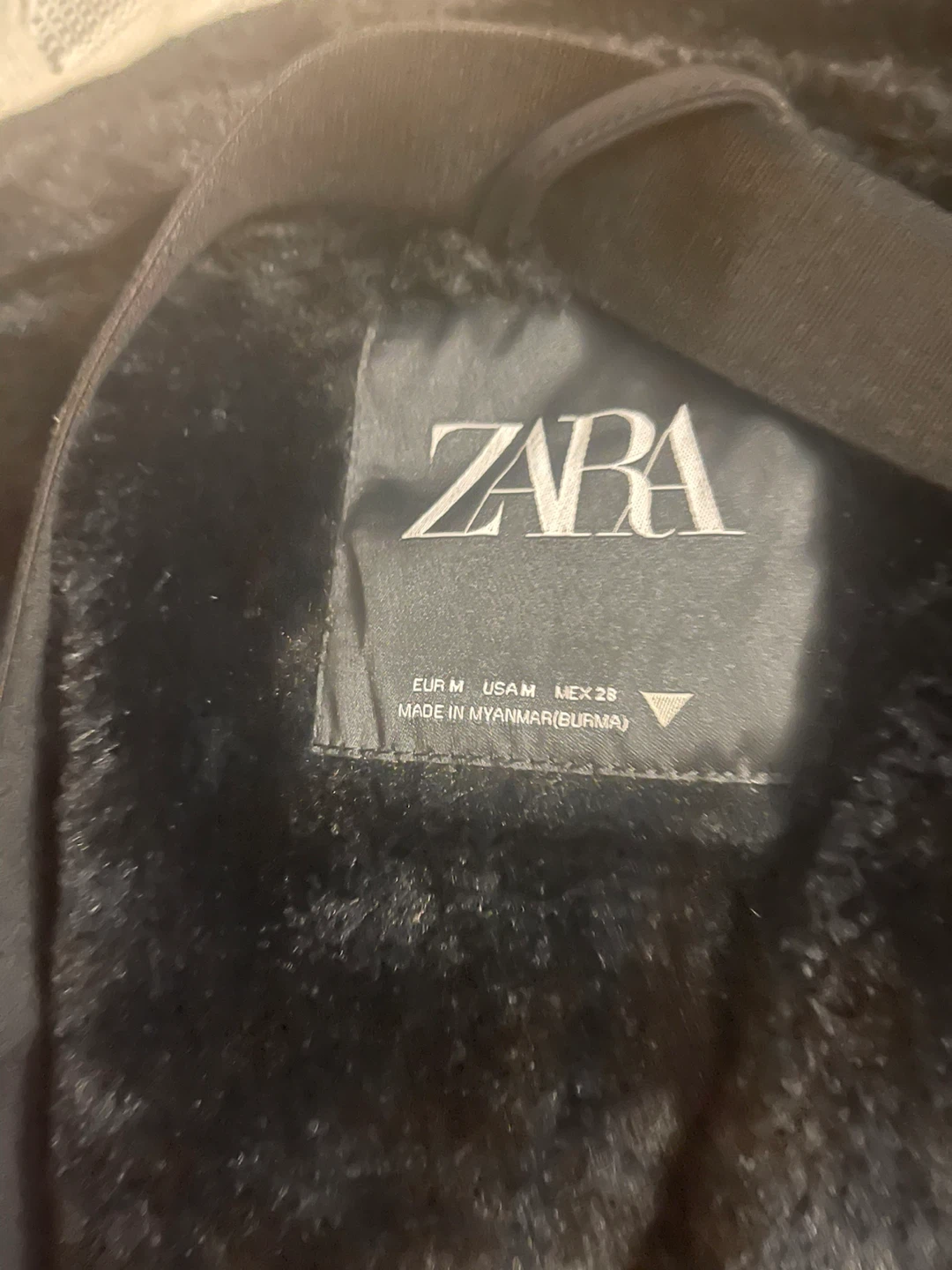 Zara TRF Fitted Winter Parka - Black, Size Medium - photo 4