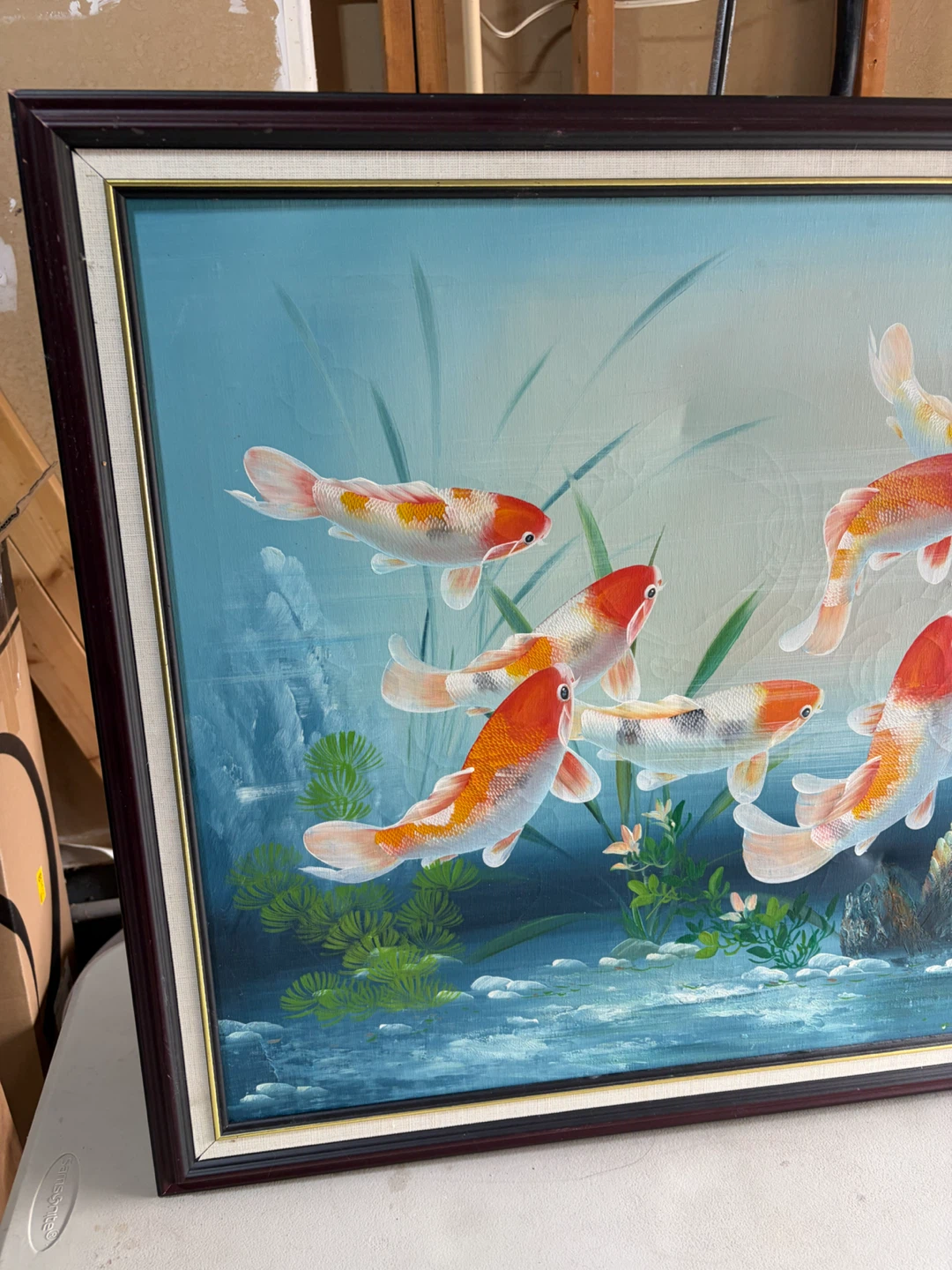 Chinese Antique Fish Acrylic Painting - photo 3