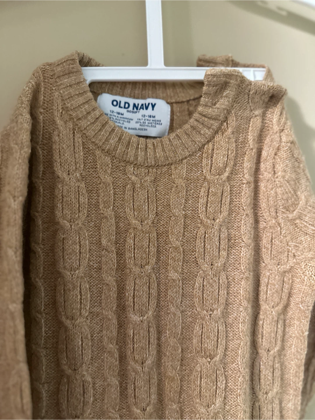 Old Navy Cable-Knit Baby Romper