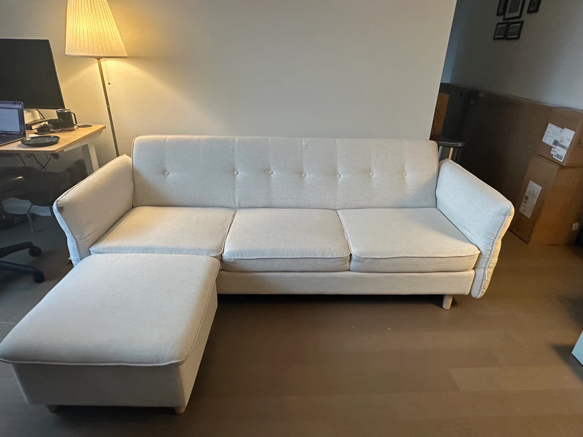 Convertible Sofa Bed with Ottoman