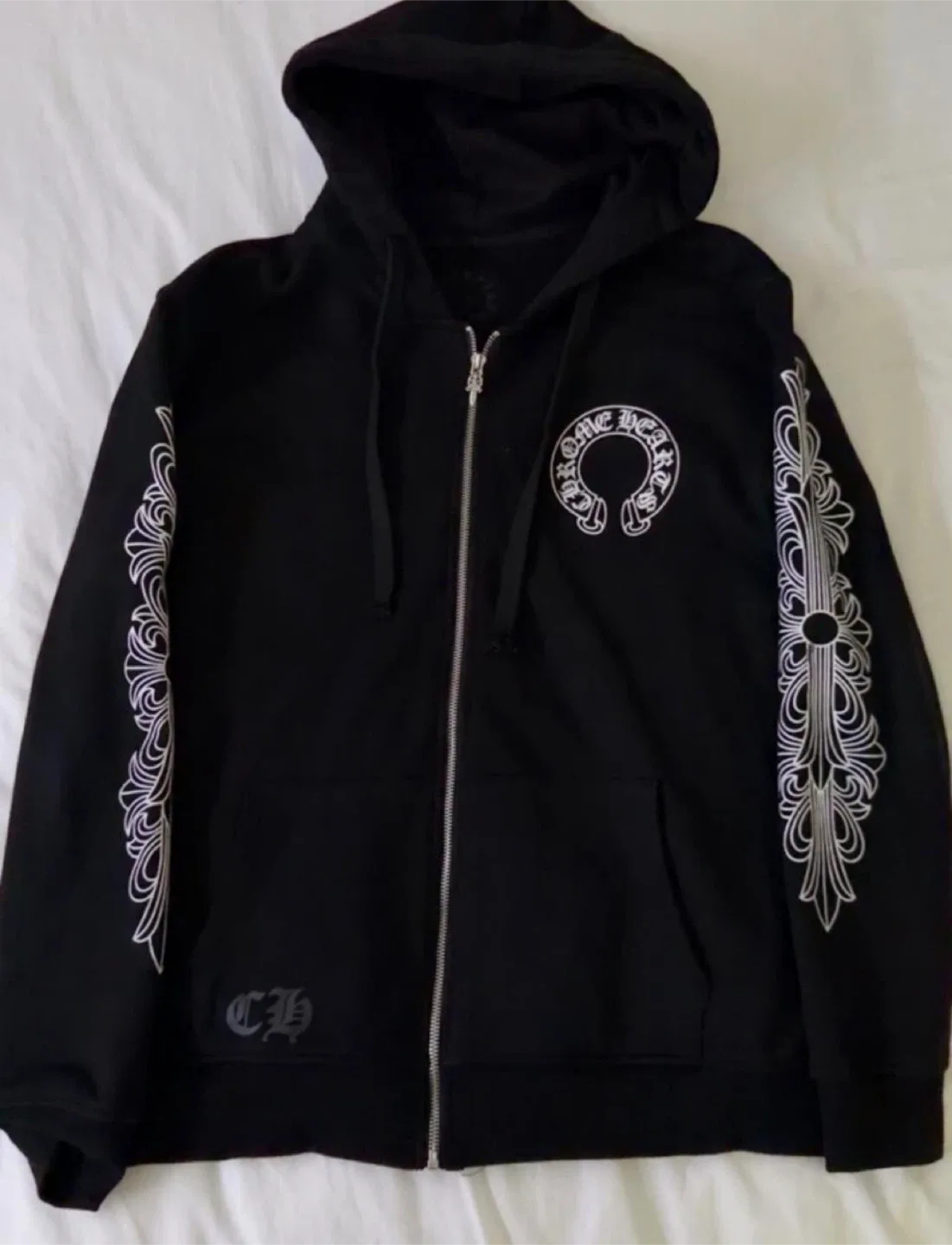 Chrome Hearts Black Full-Zip Hoodie