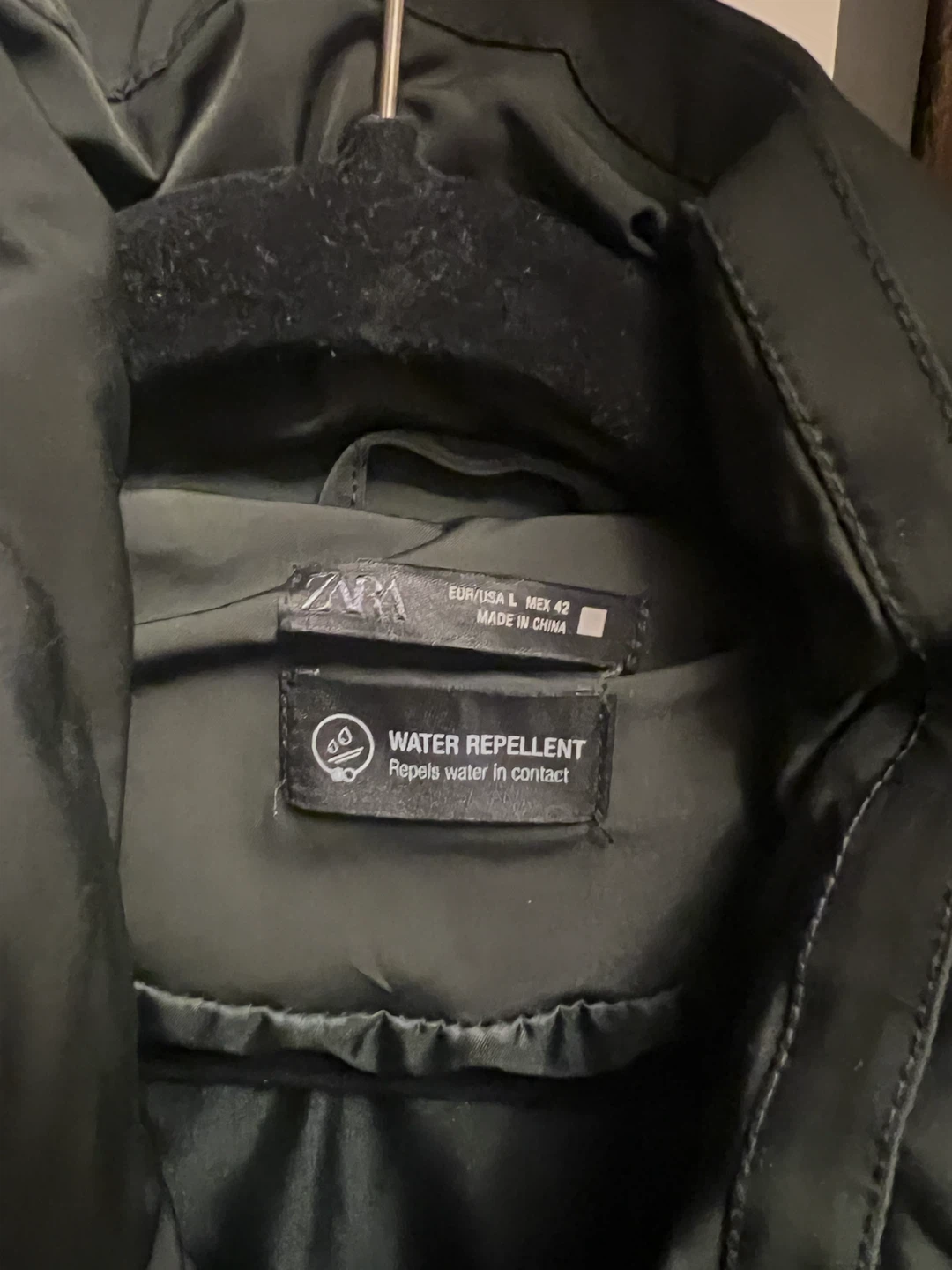 Zara Water-Repellent Puffer Jacket - Green - photo 2