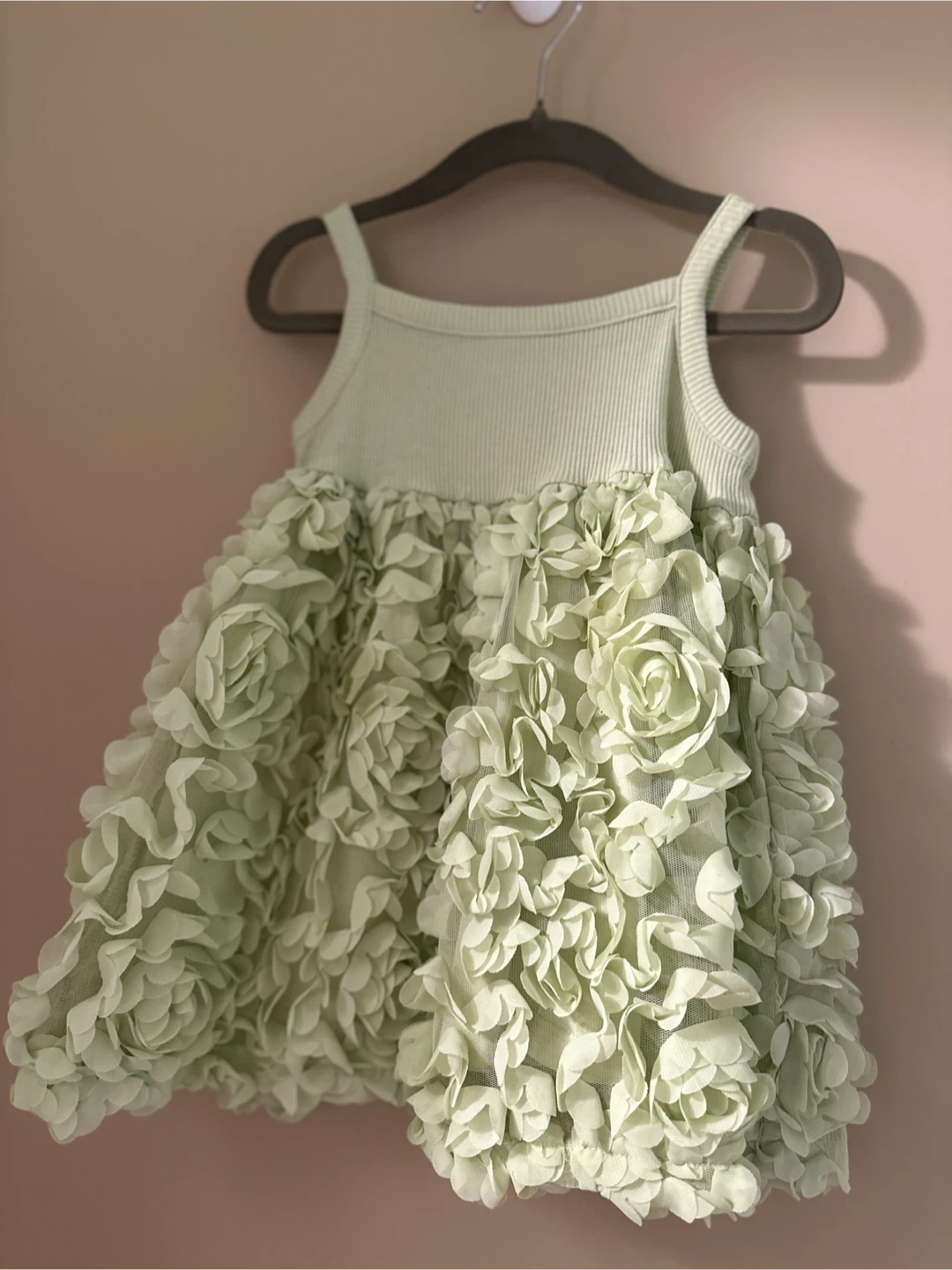 H&M Mint Green Floral Dress 9-12M