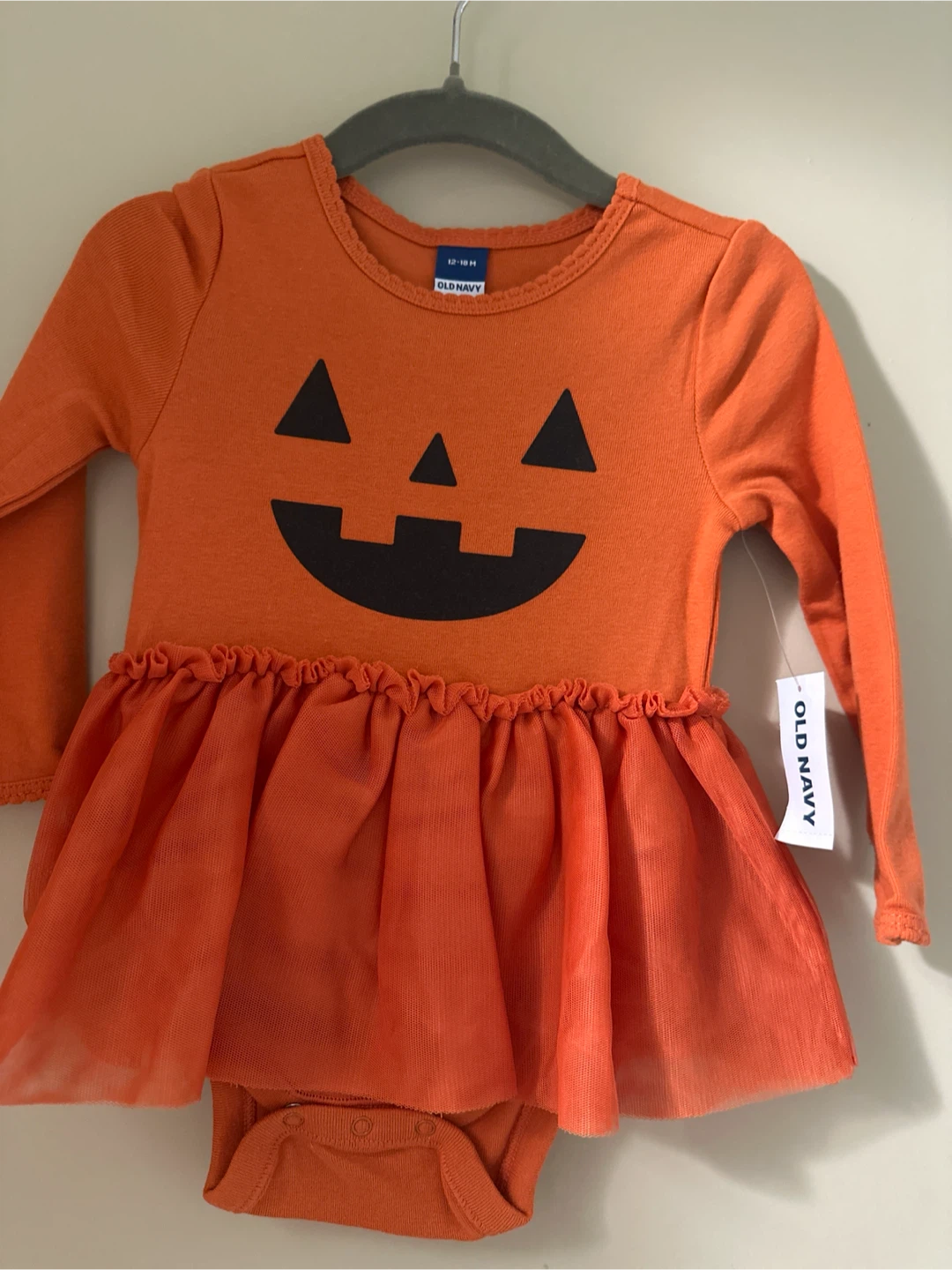 Old Navy Baby Halloween Pumpkin Onesie Dress