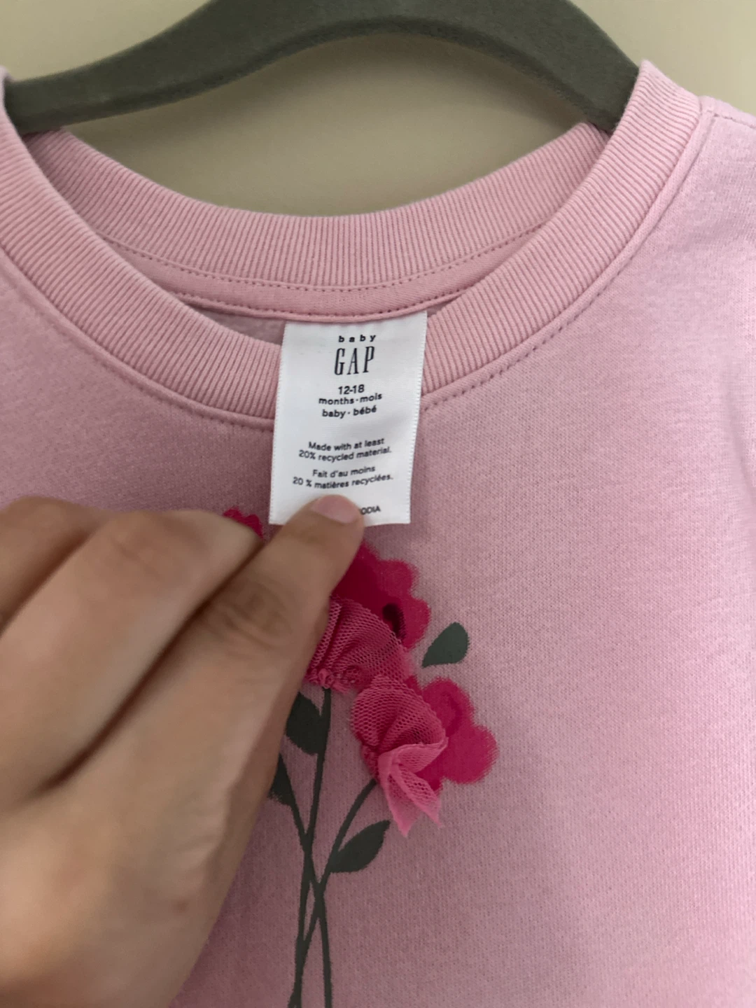 Baby GAP floral dress size 12-18 months - photo 2