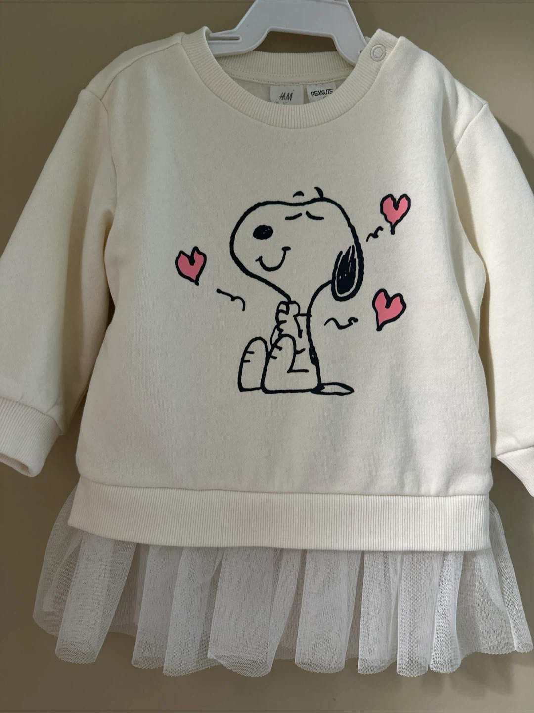 H&M Peanuts Snoopy Sweater with Tulle Skirt
