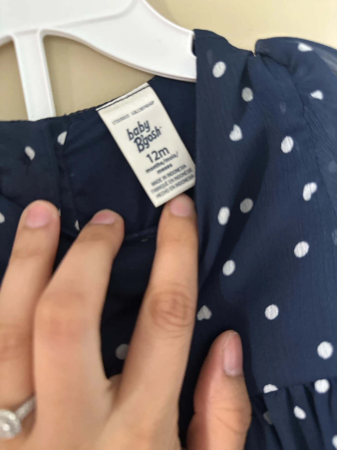 Baby B'gosh polka dot dress - 12m - photo 2