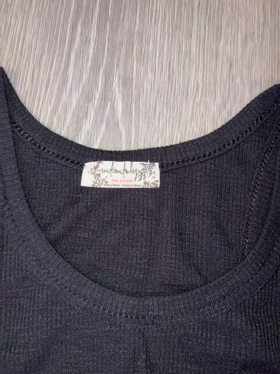 Free People Intimately Black Ribbed Tank - photo 2