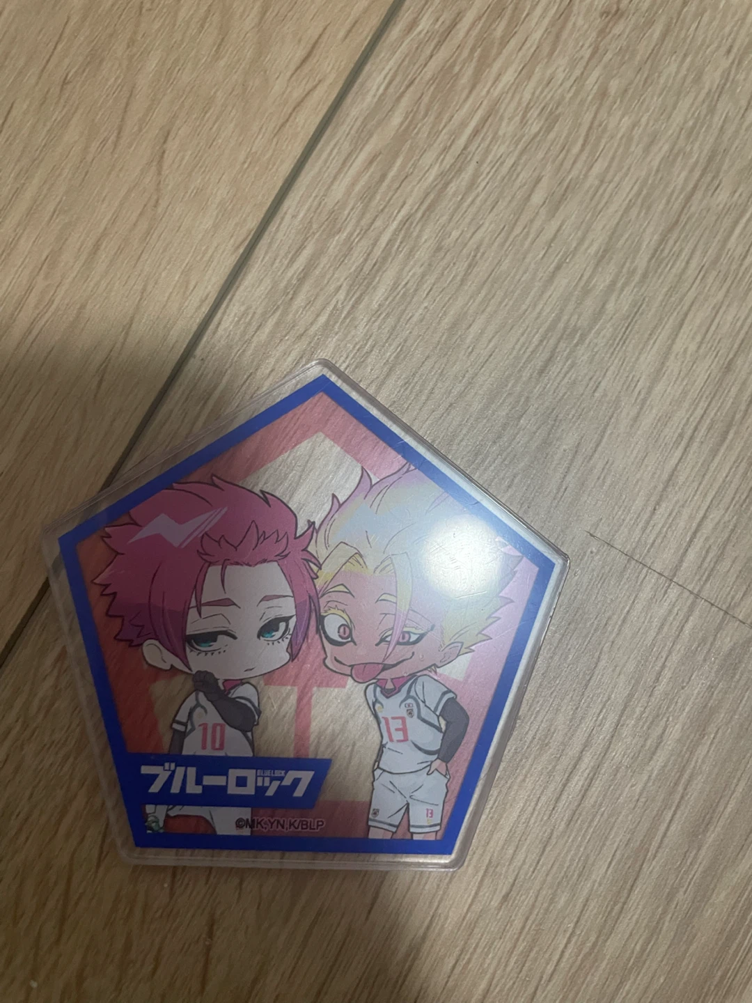 Blue lock acrylic coaster