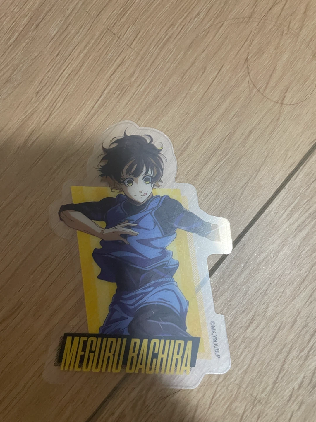 Blue lock laminated bookmarks - photo 2