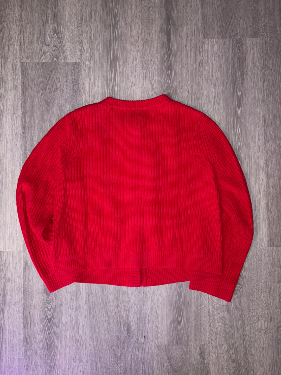 Red Knit Cardigan - photo 3