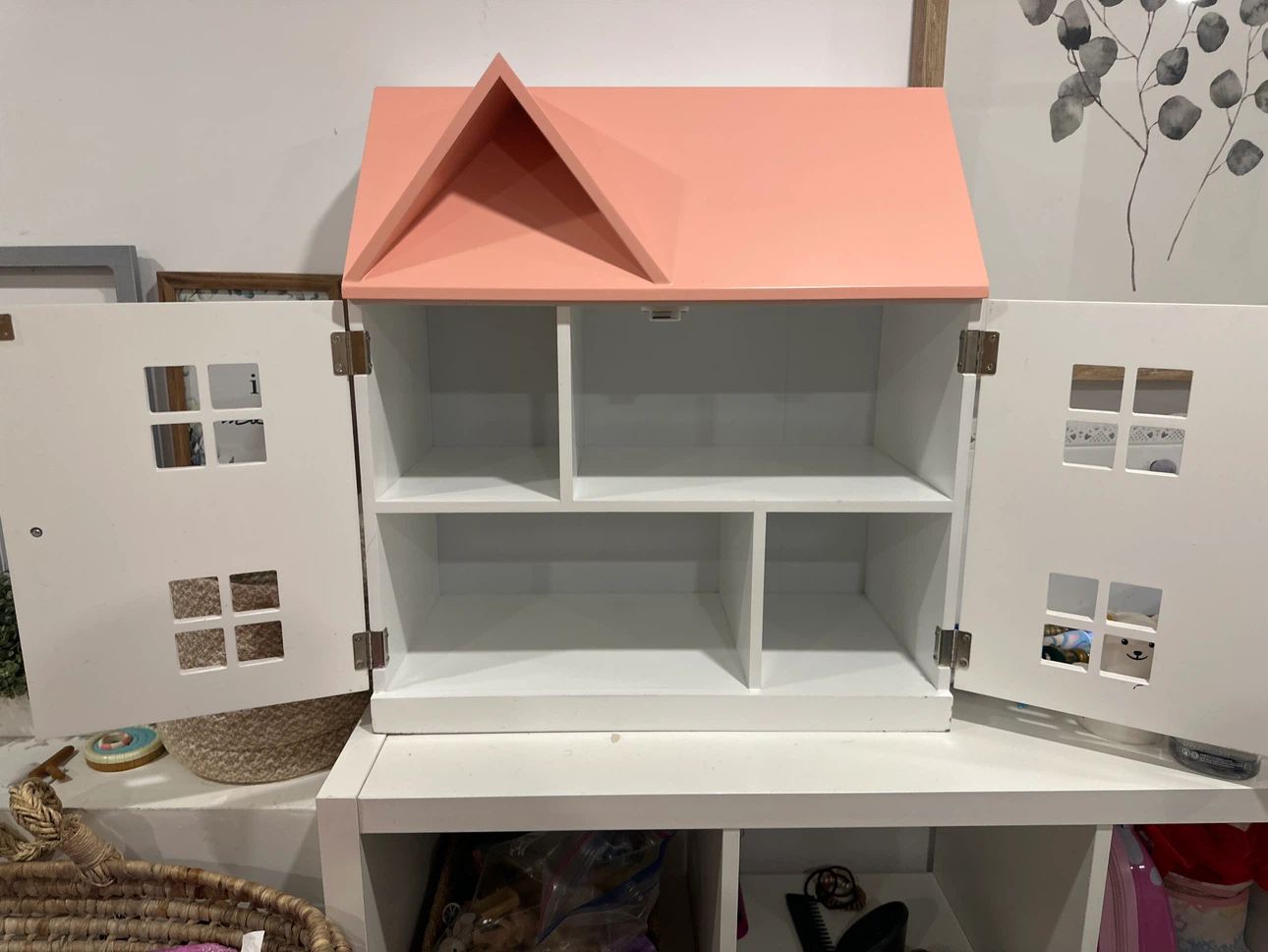 Wooden Dollhouse Storage Cabinet - photo 2