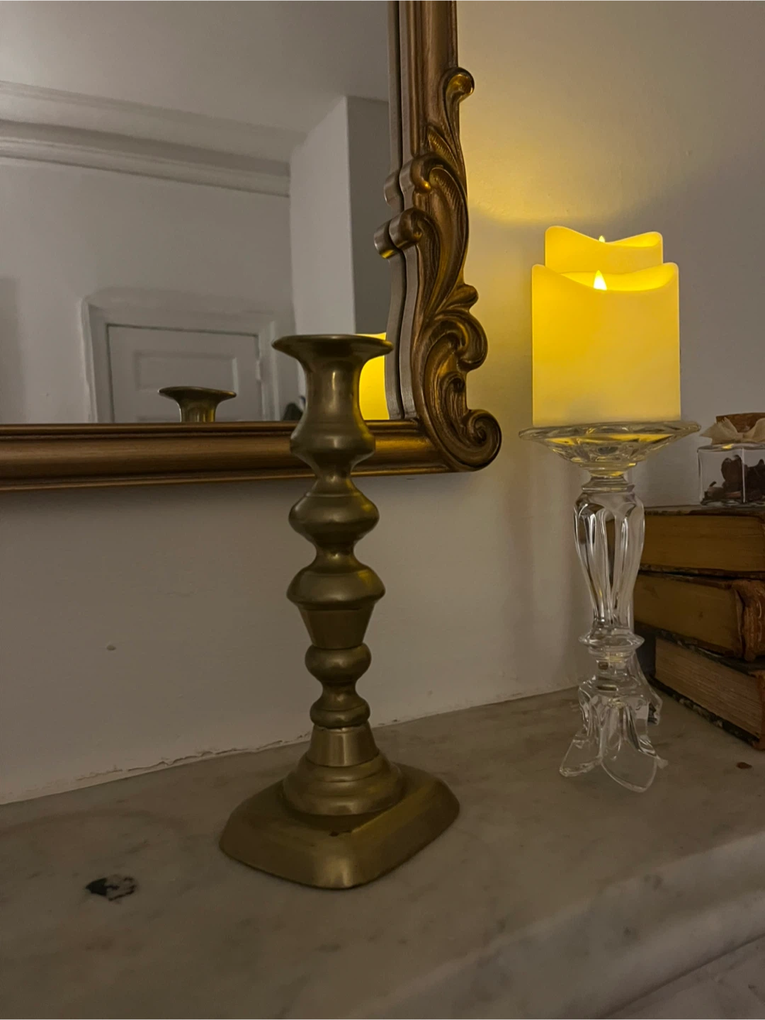 Vintage Brass Candlestick Holder