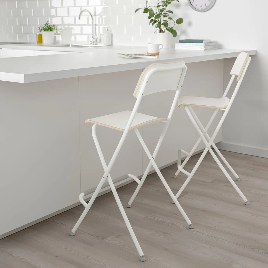 Two IKEA Franklin Foldable Bar Stools - photo 2