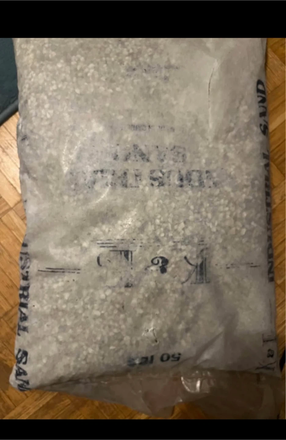 Bag of small stones fish tank